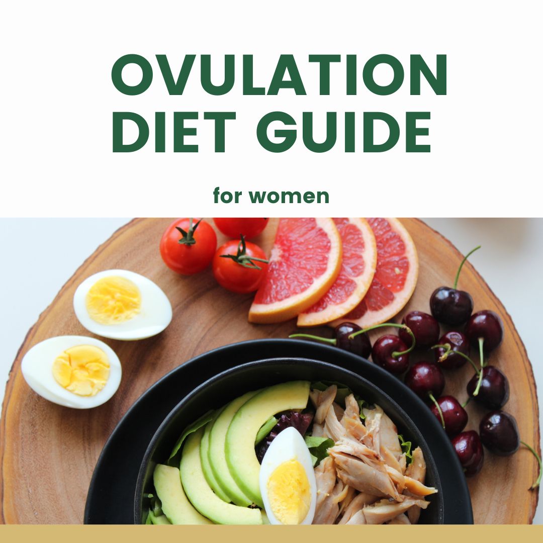 Green and Gold Minimalist Vegan Food Instagram Post Ovulation Diet Guide